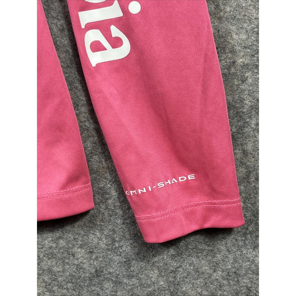 Columbia Girls Fork Stream Long Sleeve T-shirt, Wild Geranium Pink, XS - Picture 6 of 11